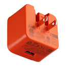 JBL (5V/2.3A) AC Adapter USB Wall Charger Travel Adapter - Orange - JBL - Simple Cell Shop, Free shipping from Maryland!