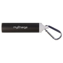 myCharge Simple Power Portable 2,200mAh USB Charger with Carabiner - Gun Metal - myCharge - Simple Cell Shop, Free shipping from Maryland!
