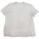 Premium Blouse with Lace Trim Design - Women&