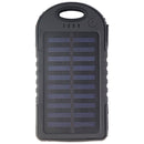 Solar Charging 5000mAh USB Power Bank Portable Charger - Matte Black - Unbranded - Simple Cell Shop, Free shipping from Maryland!