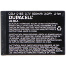 Duracell Ultra Rechargeable (820mAh) 3.7V Battery - Black (CEL11015B) - Duracell - Simple Cell Shop, Free shipping from Maryland!