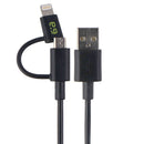 PureGear 4-Ft USB to Micro-USB Cable with Extra Tip for iPhone/iPad - Black - PureGear - Simple Cell Shop, Free shipping from Maryland!