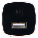 Griffin 12-Watt (5V/2.4A) PowerBlock Wall Charger Single USB Adapter - White/Blk - Griffin - Simple Cell Shop, Free shipping from Maryland!