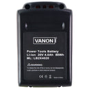 Vanon Replacement Power Tools Battery (LB2X4020) - 20V/4.0Ah Black - Vanon - Simple Cell Shop, Free shipping from Maryland!