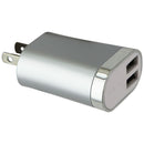 FIFO Dual USB Home Charger (2.1-Amp) Wall Adapter - Silver - FIFO - Simple Cell Shop, Free shipping from Maryland!