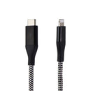Auto Drive USB-C Braided Cable for Apple Devices (MFI) - Black / White - Auto Drive - Simple Cell Shop, Free shipping from Maryland!
