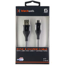 Blackweb (6-Foot) USB to USB-C Charge/Sync Braided Cable - Black / White - BlackWeb - Simple Cell Shop, Free shipping from Maryland!