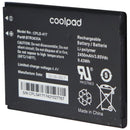 Coolpad Replacement Battery (CPLD-417) 2450mAh for Defiant 3632A - Black - Coolpad - Simple Cell Shop, Free shipping from Maryland!