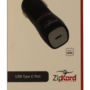 ZipKord (5V/3A) USB-C (Type C) Car Charger Adapter - Black/Gray - ZipKord - Simple Cell Shop, Free shipping from Maryland!