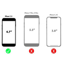 Granite Kaiser Cross Case for Apple iPhone SE (2nd Gen) & iPhone 8/7 - Silver - Granite - Simple Cell Shop, Free shipping from Maryland!