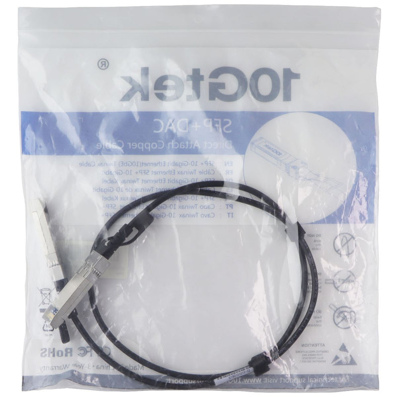 10Gtek (3.3ft / 1m) SPF+ DAC 10-Gigabit Ethternet (10GbE) Twinax Cable