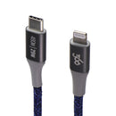 360 (4ft) HabitatCharge USB-C to 8-Pin Lightning Braided Cable - Navy
