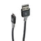 360 Electrical Habitat 4 FT Micro-USB to USB-A Braided Charge Cable - Charcoal
