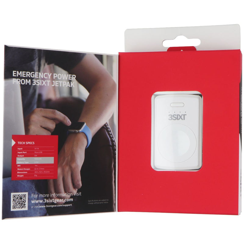 3SIXT Jetpack - 1000mAh Power Bank for Apple Watch (All Series) - White