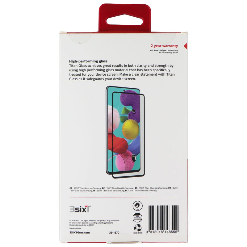 3SIXT Titan Glass Screen Protector for Samsung Galaxy A51/A52