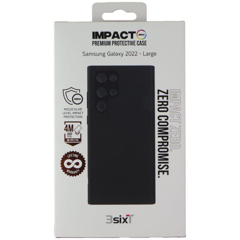 3SIXT Impact Zero Flexible Case for Samsung Galaxy S22 Ultra - Black