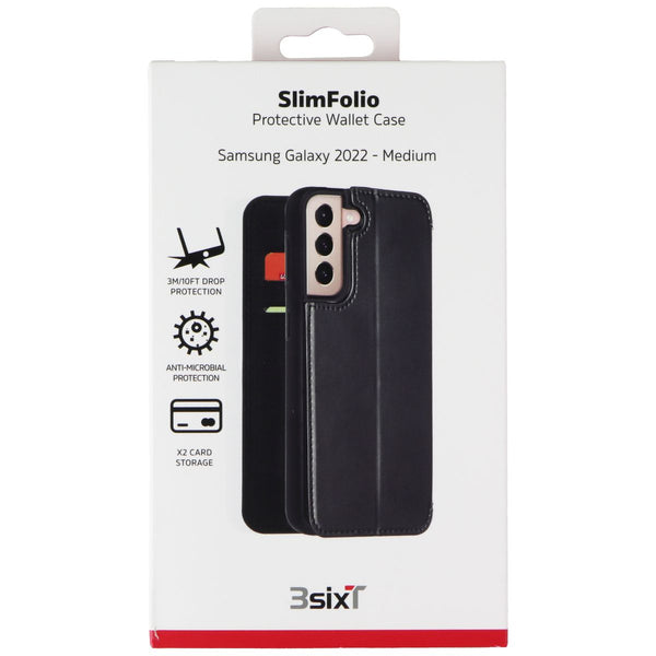3SIXT SlimFolio Series Case for Samsung Galaxy (S22+) - Black