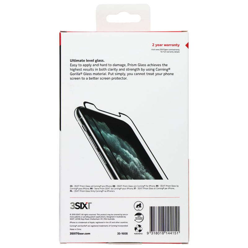 3SIXT Prism Glass Screen Protector for Apple iPhone X/XS/11 Pro