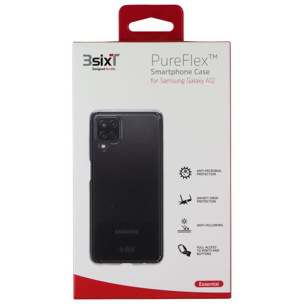 3SIXT PureFlex Case for Samsung Galaxy A12 Smartphones - Clear