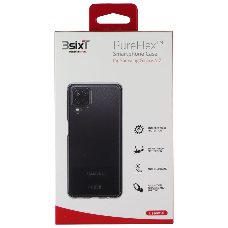 3SIXT PureFlex Case for Samsung Galaxy A12 Smartphones - Clear