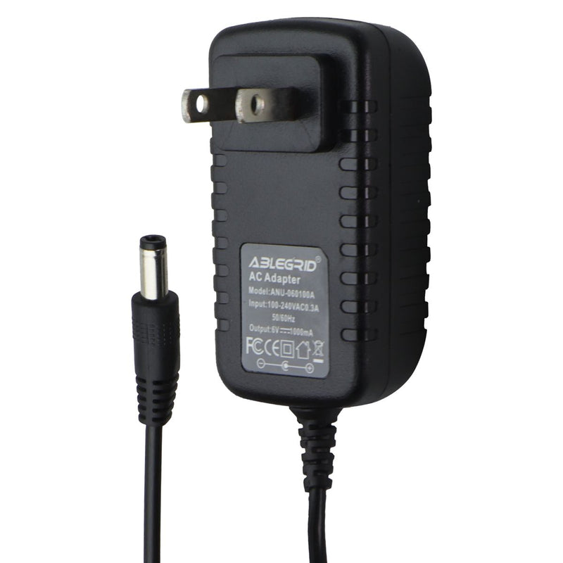 AbleGrid 6V/1A AC Adapter (ANU-060100A) - Black