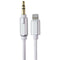 Acoustix (6-Ft) 3.5mm to 8-Pin Lightning Braided Auxiliary Cable - White