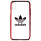 Adidas Flexible Clear Case for Apple iPhone Xs and X - Clear/Red/Adidas Logo