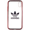 Adidas Flexible Clear Case for Apple iPhone Xs and X - Clear/Red/Adidas Logo
