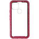 Airium Full-Body Rugged Clear Bumper Case for Google Pixel 5 - Pink/White/Clear