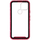 Airium Full-Body Rugged Clear Bumper Case for Google Pixel 5 - Pink/White/Clear