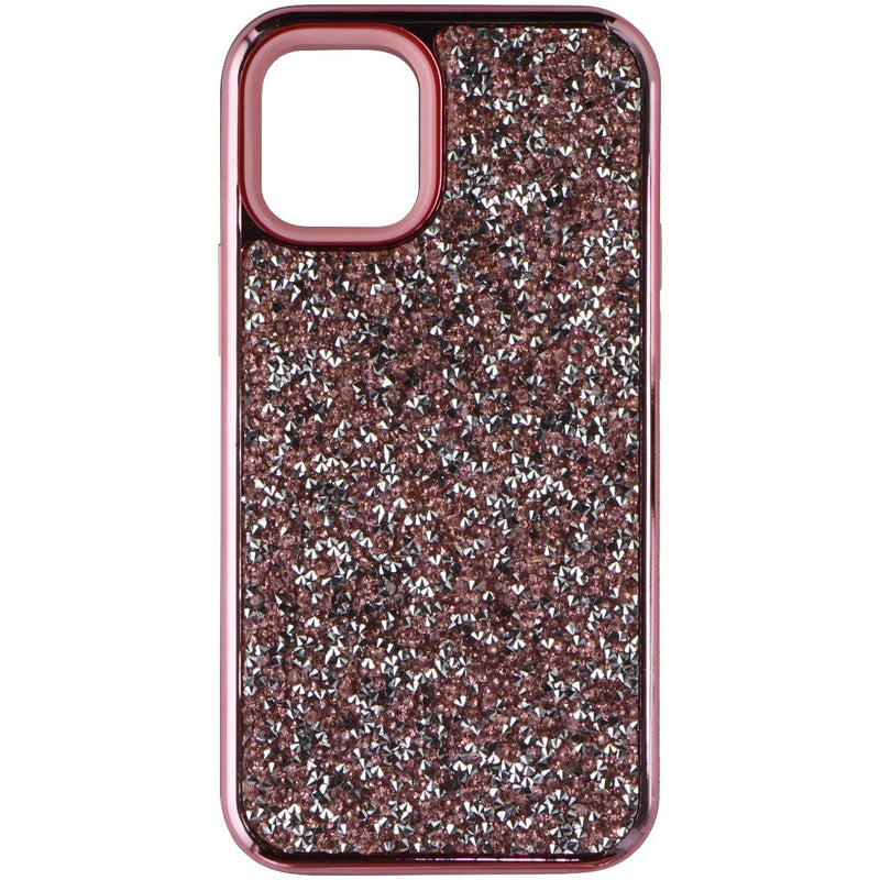 AIRIUM Encrusted Rhinestones Hybrid Case for Apple iPhone 12 - Pink Glitter