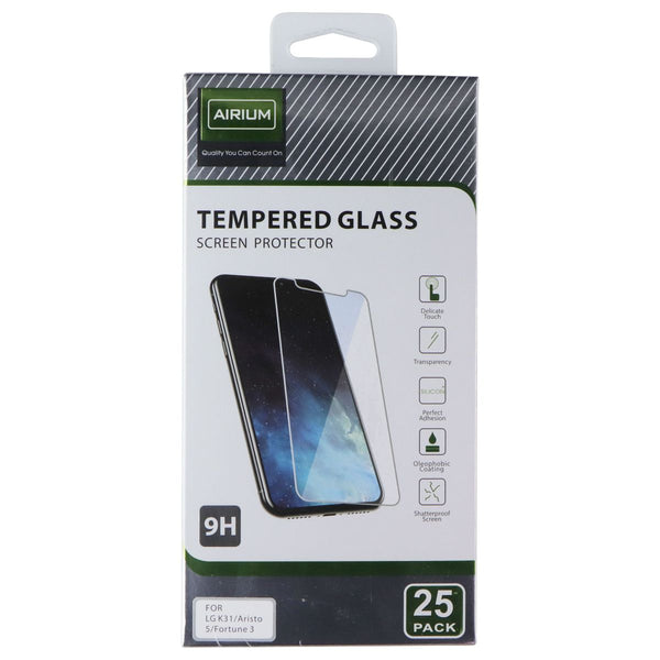 AIRIUM 9H Tempered Glass Screen Protector for LG K31/Aristo 5/Fortune 3 - 25PK