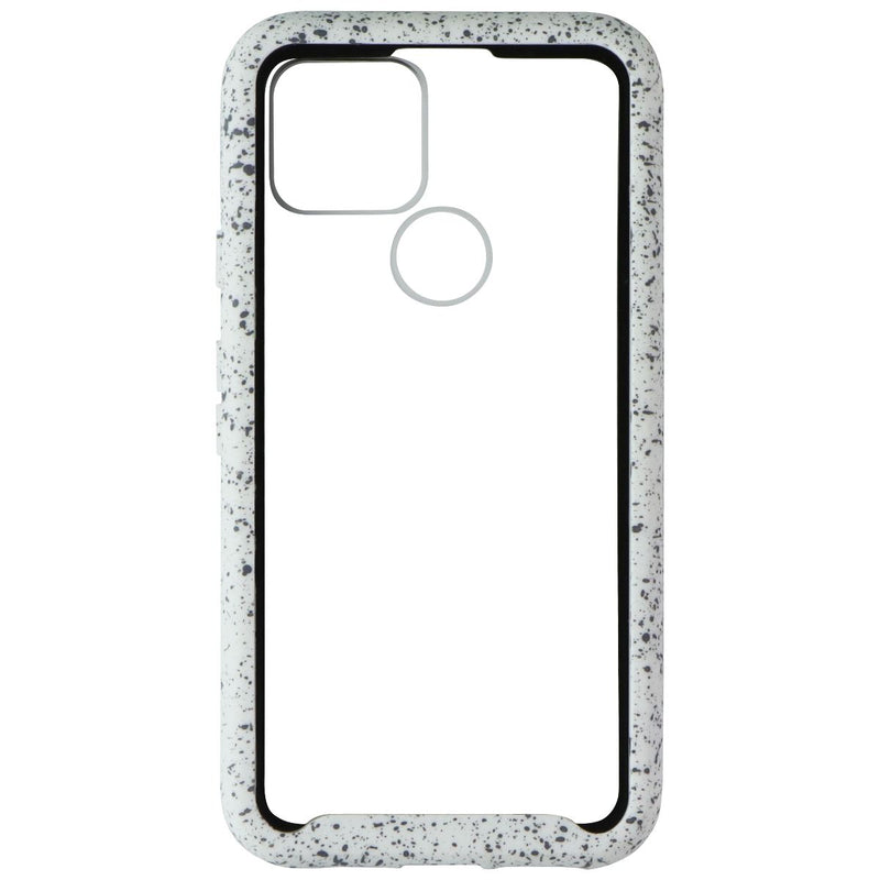 AIRIUM Full-Body Rugged Clear Bumper Case for Google Pixel 5 - Clear/White/Black