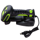 Alacrity Wireless 2D Barcode Scanner with Stand (MJ-2020R) - Green/Black
