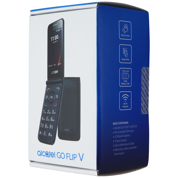Alcatel Go Flip V (4051S) Cell Phone (Verizon ONLY) - 8GB / Black