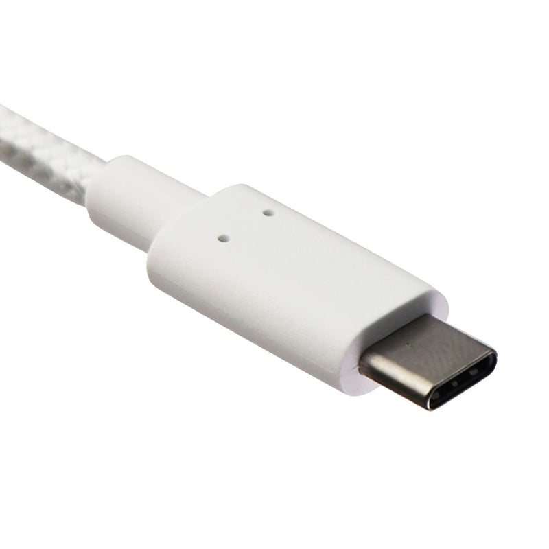 Alcatel (3.3-Ft) USB-C to USB Charge/Sync Braided Cable - White (CDA0000149CF)