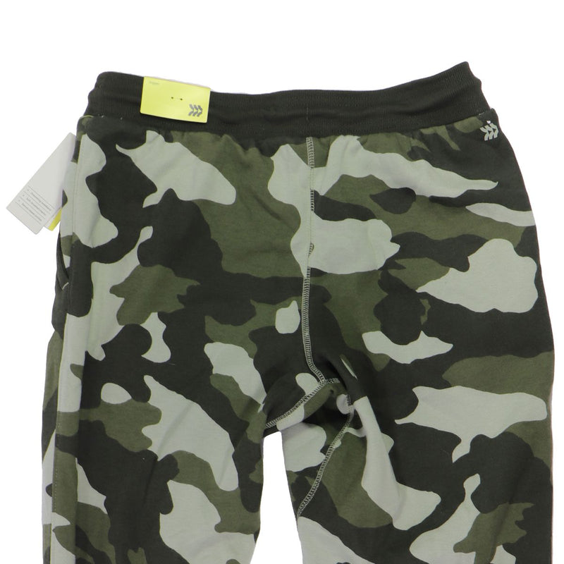 All in Motion Men's Cotton Fleece Joggers - Green Camo (Regular, Small)