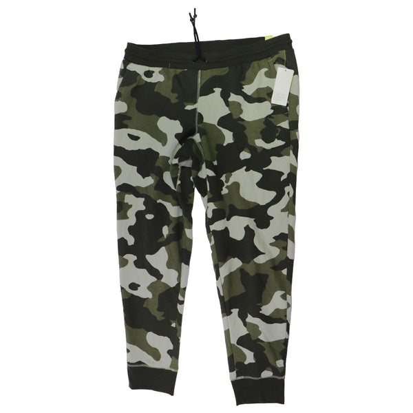 All in Motion Men's Cotton Fleece Joggers - Green Camo (Regular, Large)