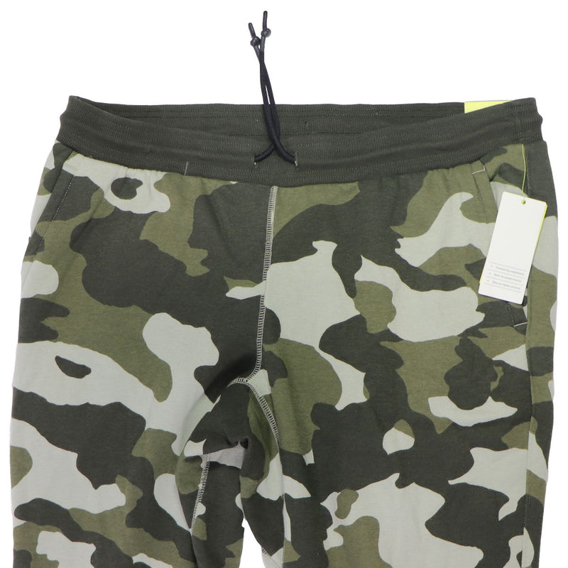 All in Motion Men's Cotton Fleece Joggers - Green Camo (Regular, Large)