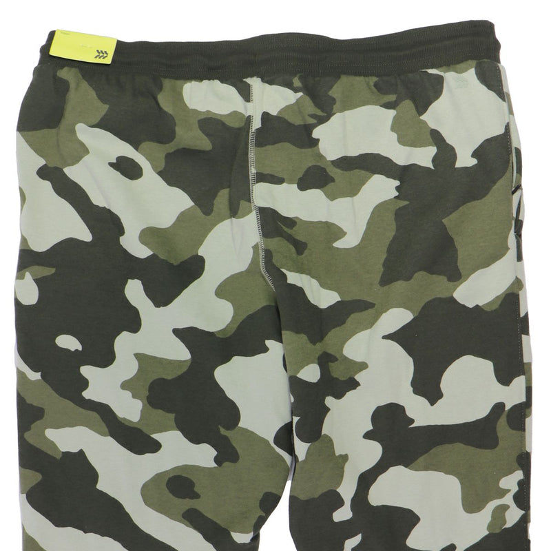 All in Motion Men's Cotton Fleece Joggers - Green Camo (Regular, Large)