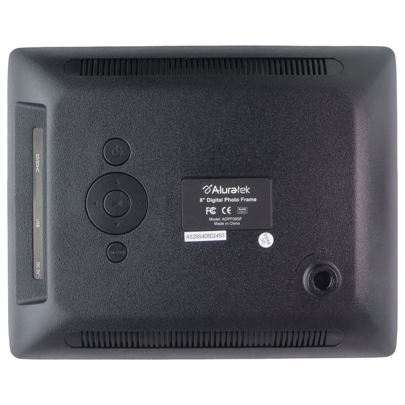 Aluratek 8-inch LCD Digital Photo Frame - Black (ADPF08SF)