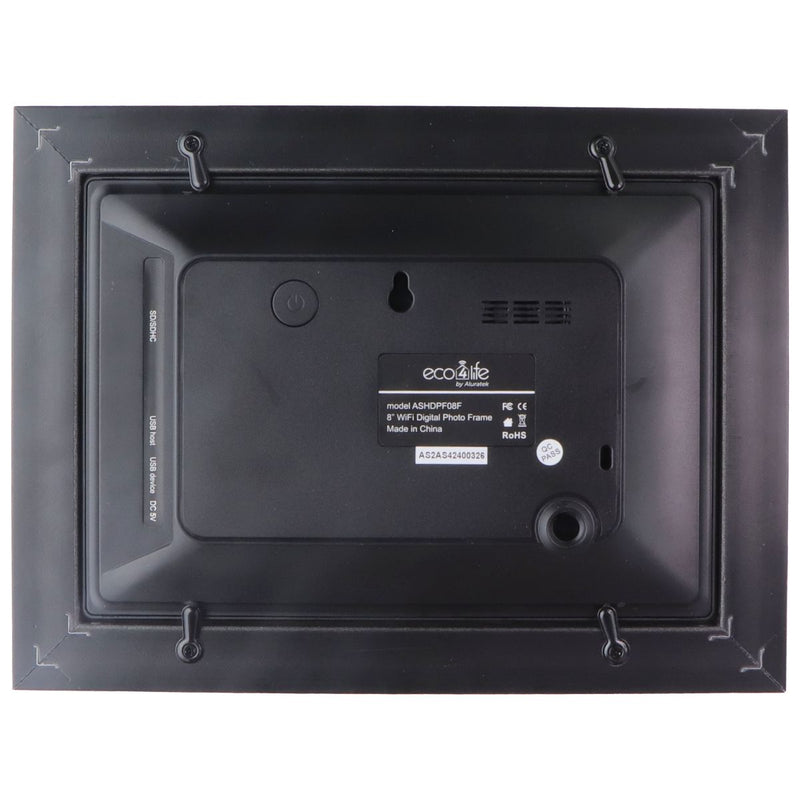 Aluratek Eco4Life 8-inch WiFi Digital Photo Frame - Distressed Wood