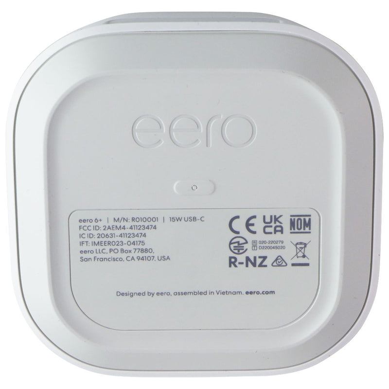 Amazon Eero 6+ Dual-Band Mesh Gigabit Wi-Fi 6 Router - White (1 Pack)