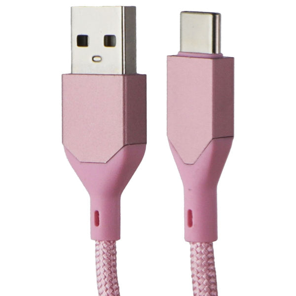 AmpSentrix Infinity (3-FT) USB-A to USB-C Charge Cable - Pink Rose Gold