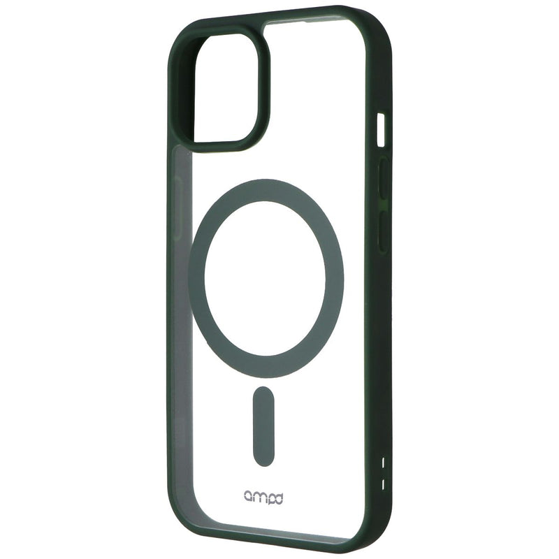 Ampd - Impact Series Case for MagSafe for Apple iPhone 15 - Green/Clear