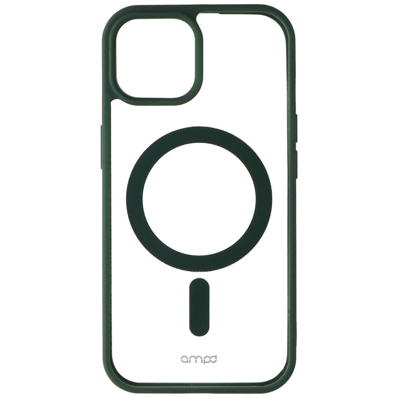 Ampd - Impact Series Case for MagSafe for Apple iPhone 15 - Green/Clear