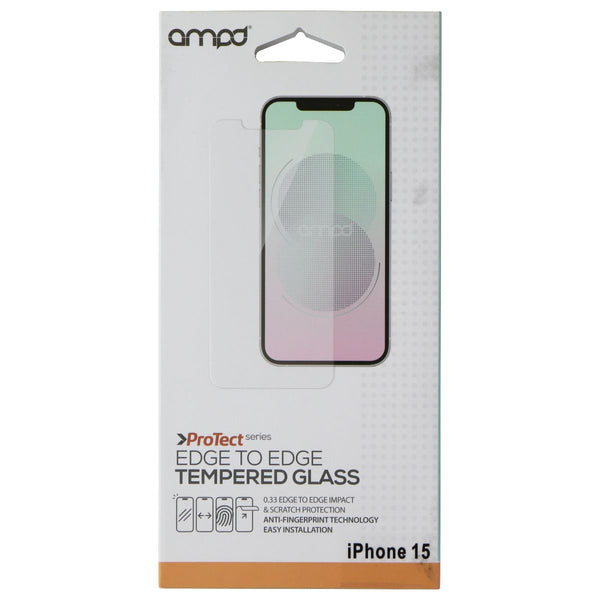 Ampd ProTect Edge to Edge Tempered Glass for Apple iPhone 15