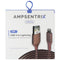AmpSentrix Infinity (3-FT) USB-A to Lightning 8-pin Charge Cable - Rose Gold