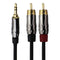 Amphenol Elite (9-Ft) Interconnect Y-Cable 3.5mm - Black