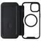 Ampd TPU/Acrylic Flip Wallet Case for MagSafe for Apple iPhone 15 - Clear/Black